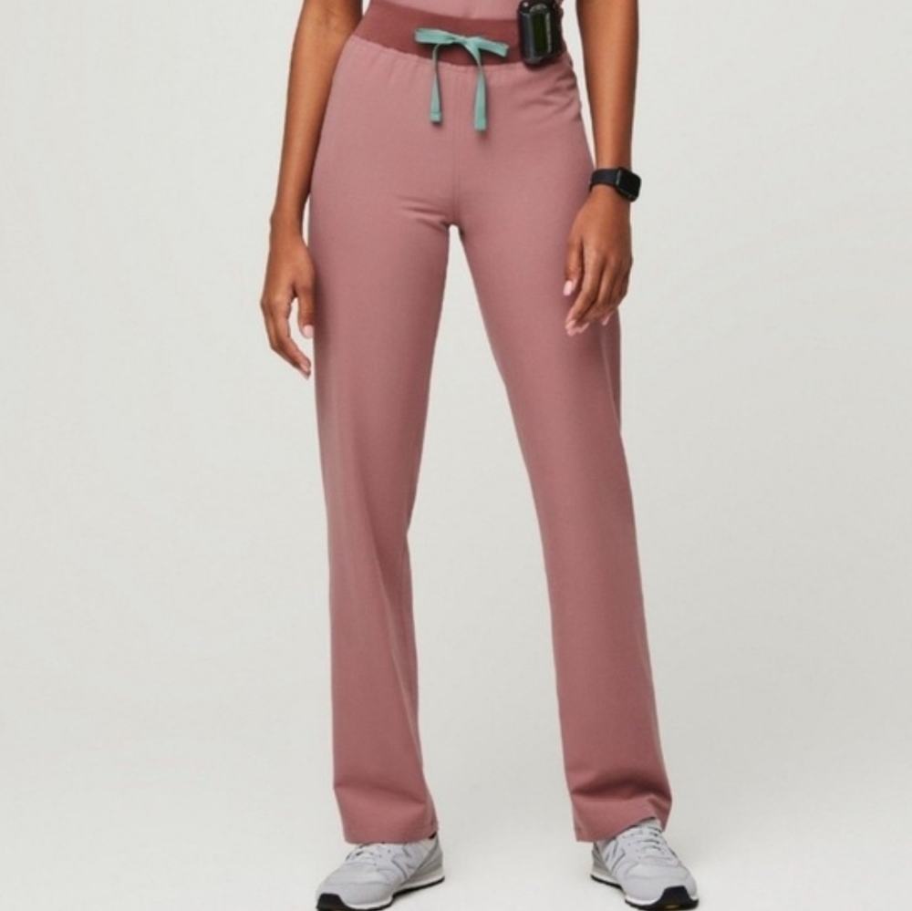 Figs Mineral Mauve High Waisted Livingston scrub Pants XL Limited Edition